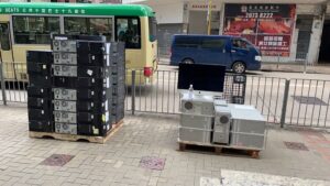 寶光商業中心，回收多部蘋果主機及台式電腦